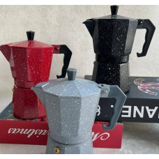 عمده فروشی | قهوه جوش و اسپرسو 6 کاپ رنگی برفی